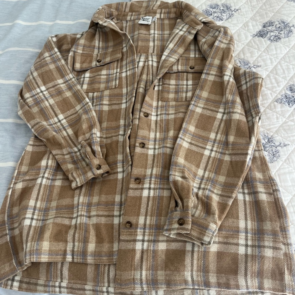 Woman’s Princess Polly Size 2 Plaid Long Sleeve Shirt